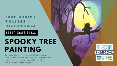 ADULT CRAFT: SPOOKY TREE PAINTING