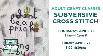 ADULT CRAFT- SUBVERSIVE CROSS STITCH ADULT CRAFT- SUBVERSIVE CROSS STITCH