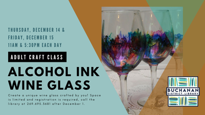 ADULT CRAFT: ALCOHOL INK WINE GLASS