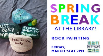 SPRING BREAK AT THE LIBRARY- ROCK PAINTING