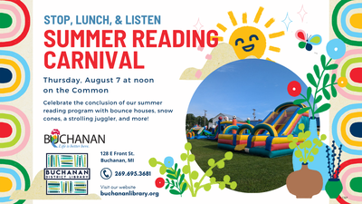 STOP, LUNCH, & LISTEN- SUMMER READING CARNIVAL STOP, LUNCH, & LISTEN- SUMMER READING CARNIVAL