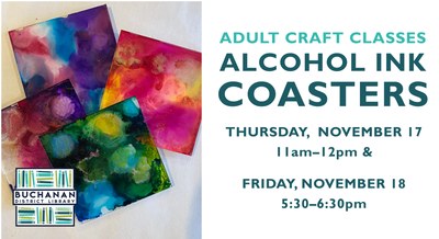 ADULT CRAFT- ALCOHOL INK COASTERS