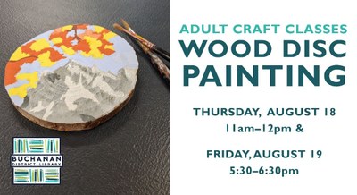 ADULT CRAFT CLASS | WOOD DISC PAINTING