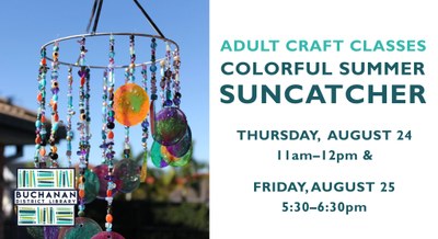 ADULT CRAFT: COLORFUL SUMMER SUNCATCHER ADULT CRAFT: COLORFUL SUMMER SUNCATCHER