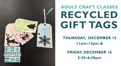 ADULT CRAFT- RECYCLED GIFT TAGS