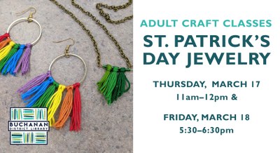 Adult Craft- St. Patrick's Day Jewelry Adult Craft- St. Patrick's Day Jewelry