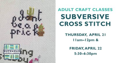 ADULT CRAFT- SUBVERSIVE CROSS STITCH