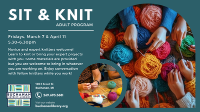 ADULTS: SIT & KNIT ADULTS: SIT & KNIT