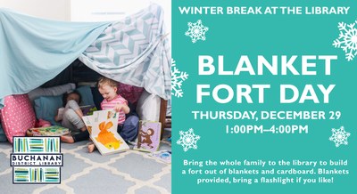 DROP-IN ACTIVITY: BLANKET FORT DAY