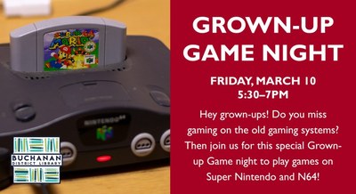 GROWN-UP GAME NIGHT GROWN-UP GAME NIGHT