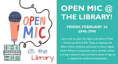 Open Mic @ The Library Open Mic @ The Library