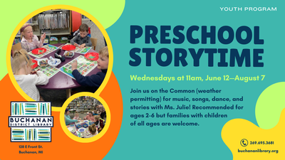 YOUTH: PRESCHOOL STORYTIME YOUTH: PRESCHOOL STORYTIME