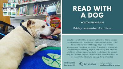 YOUTH: READ WITH A DOG YOUTH: READ WITH A DOG